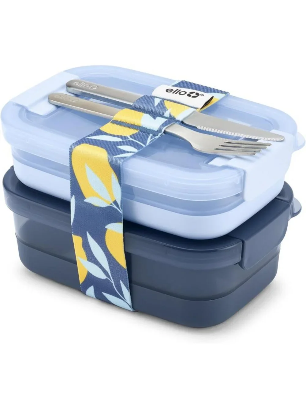 2-Pack Bento Box Lunch Containers - Airtight, Leak-Proof, BPA-Free, Microwave